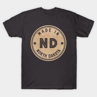 Made In North Dakota ND State USA T-Shirt